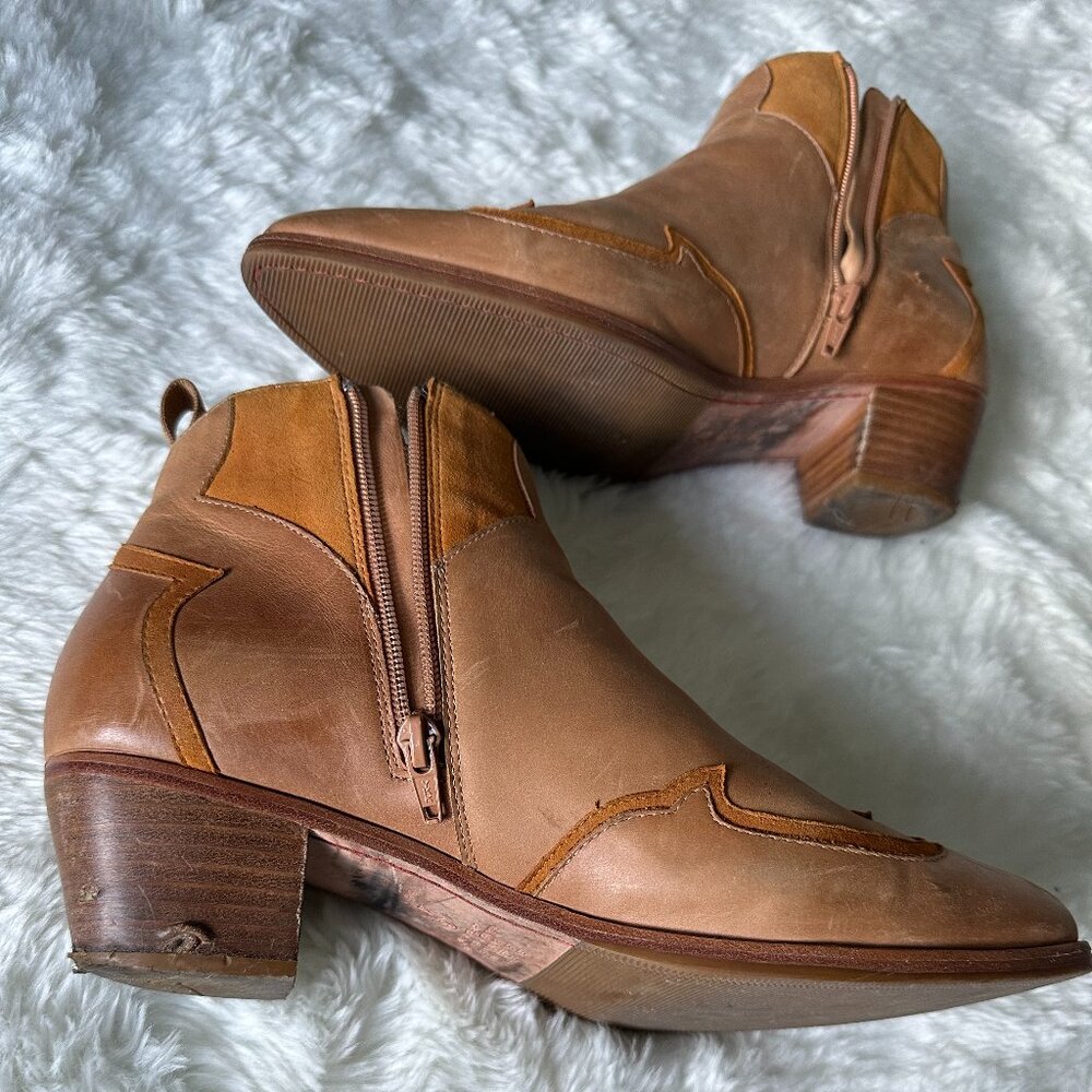 Western leather ankle boots - Picture 7 of 8